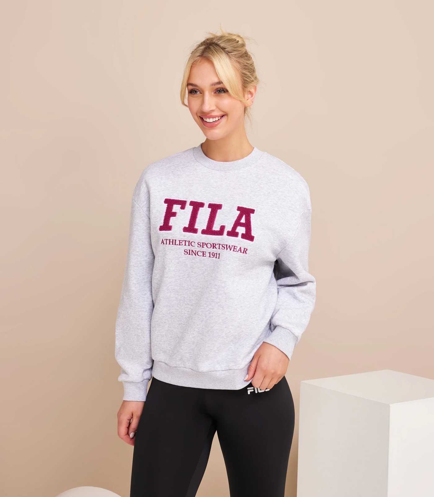 Fila Leah Vintage Crew Jumper Target Australia