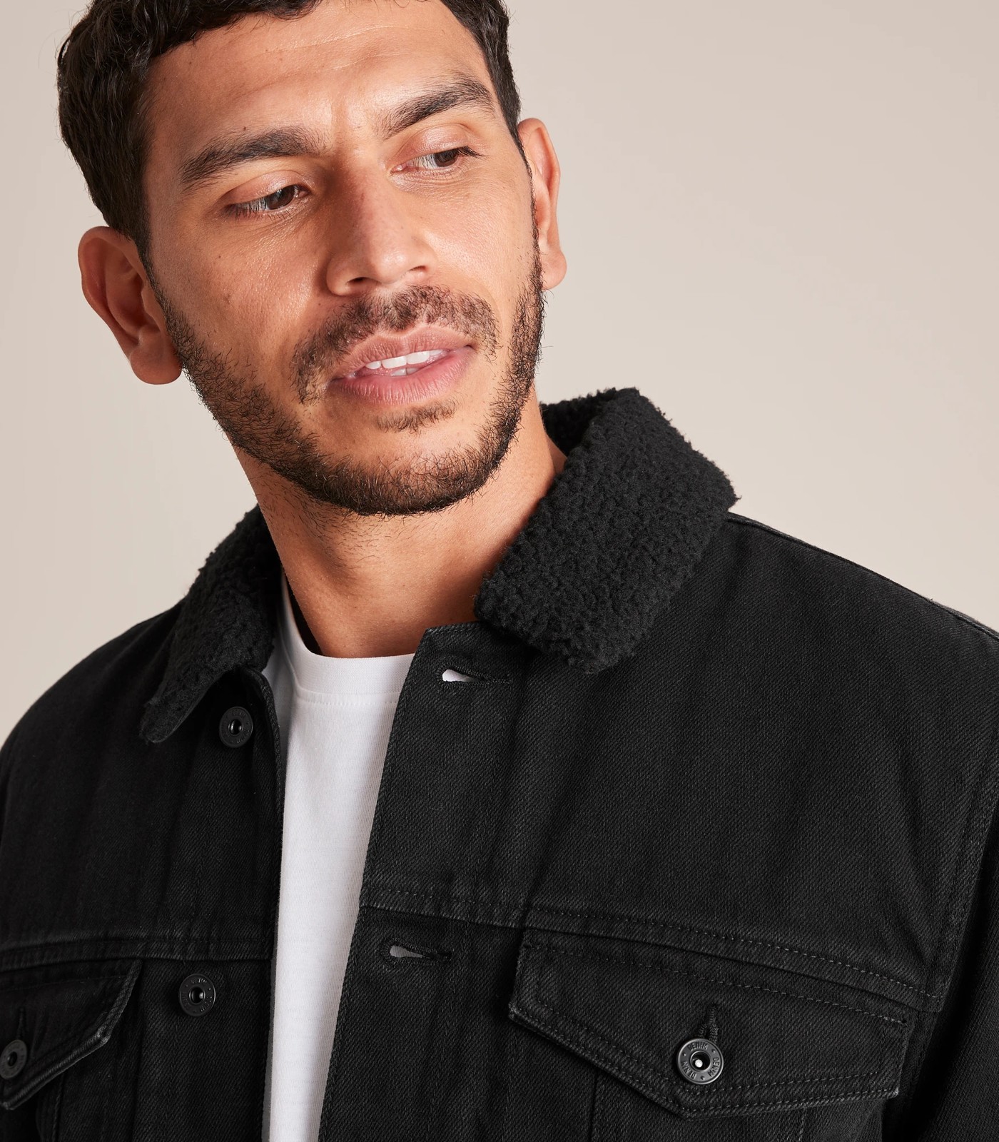 Target denim sherpa on sale jacket