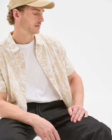 Australian Cotton Blend Floral Print Shirt