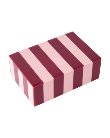 Anko Pink and Berry Stripe Decor Box