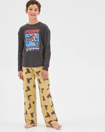 Australian Cotton Older Boys Flannel Pyjama Set