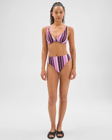Shape Your Body High Waisted High Cut Swim Bikini Bottoms