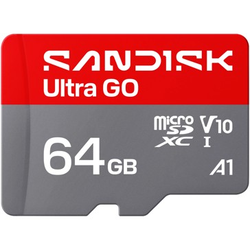SanDisk Ultra MicroSD with MicroSDHC and MicroSDXC Adapter SQUAB - 64GB