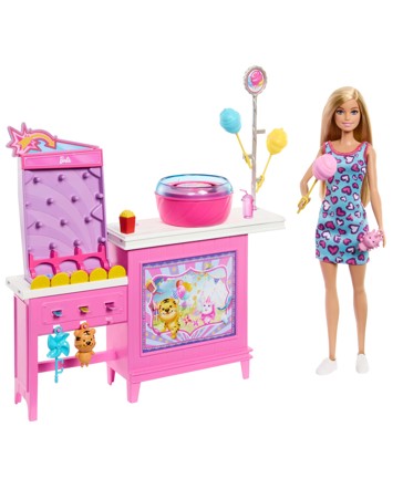 Mattel Barbie Mysteries: Beach Detectives Barbie Malibu Doll Cotton Candy Game Playset