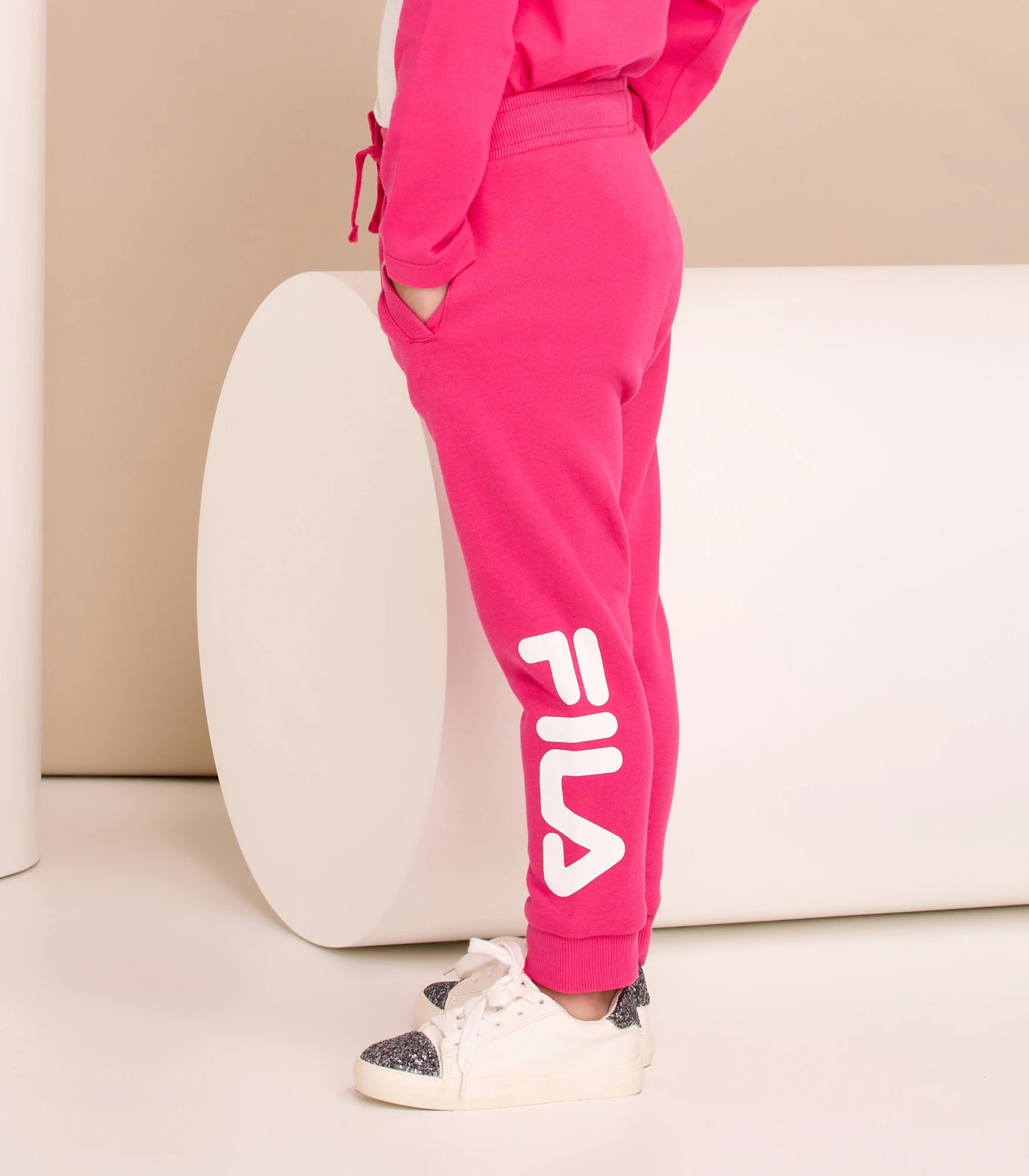 Girls Or Boys FILA Kids Fleece Warm Tracksuit Pants. Trackies Track