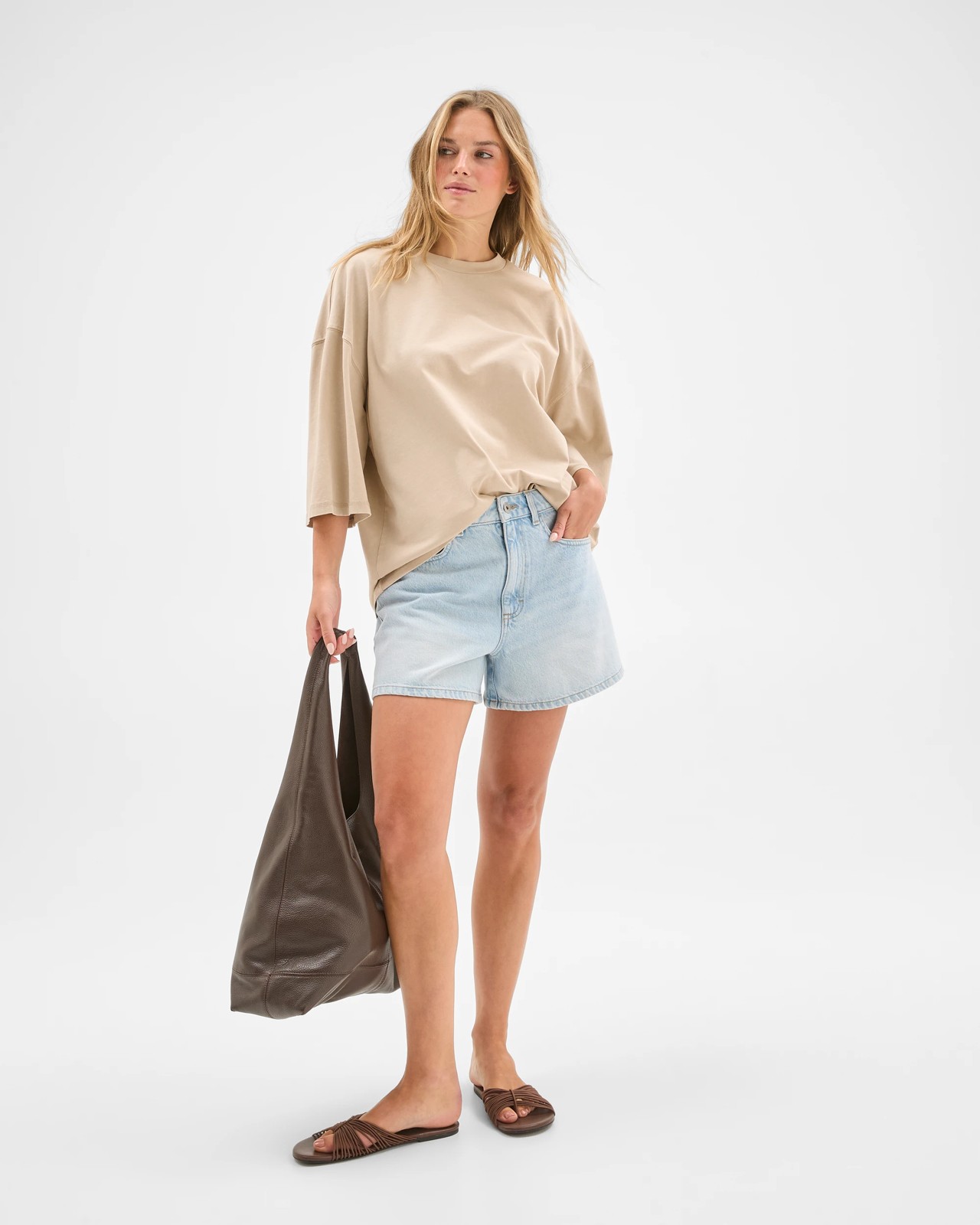 Lily Loves High Rise Denim Shorts 3 of 6