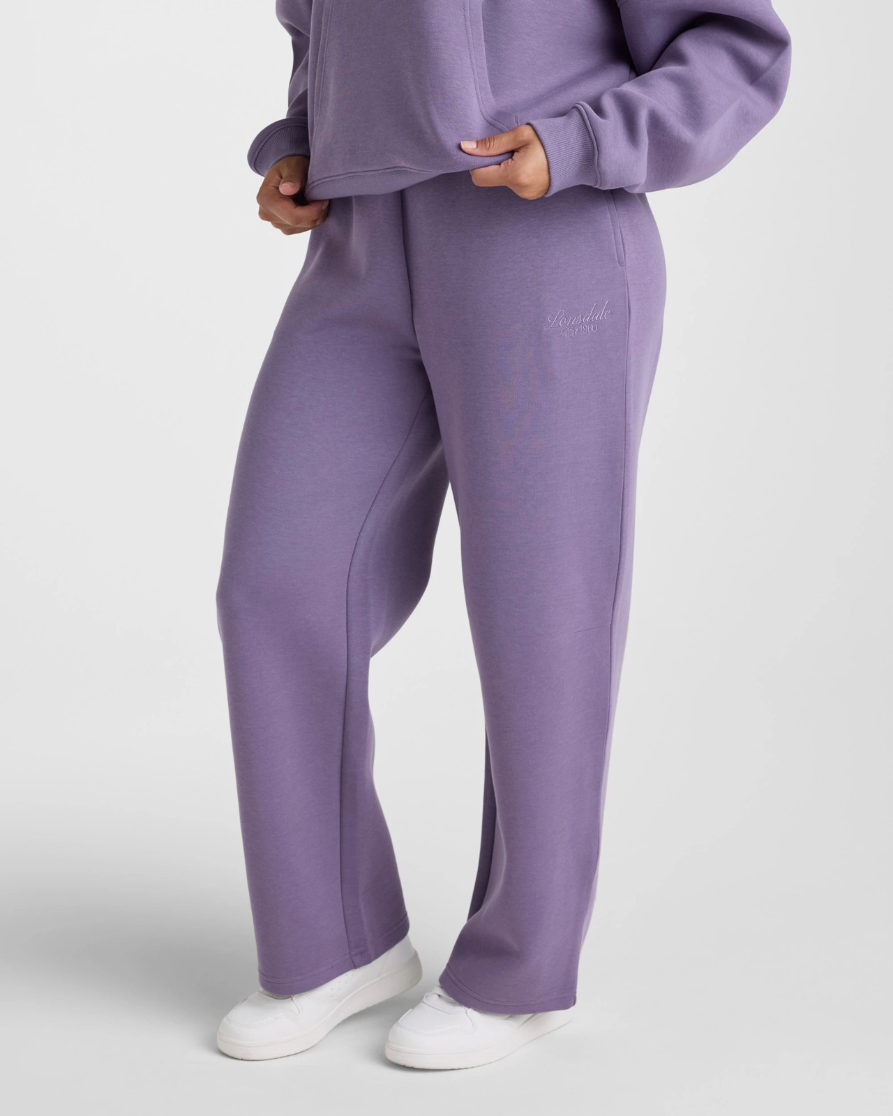 Lonsdale London Clean Barrel Leg Pants - Dusty Iris 4 of 5