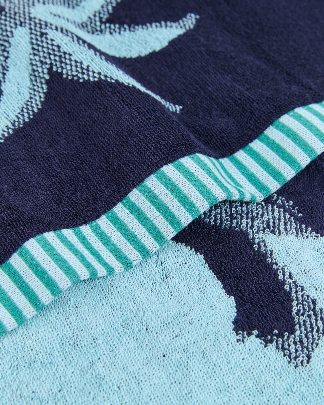 Kids Dino Australian Cotton Hand Towel - Peacoat 2 of 3
