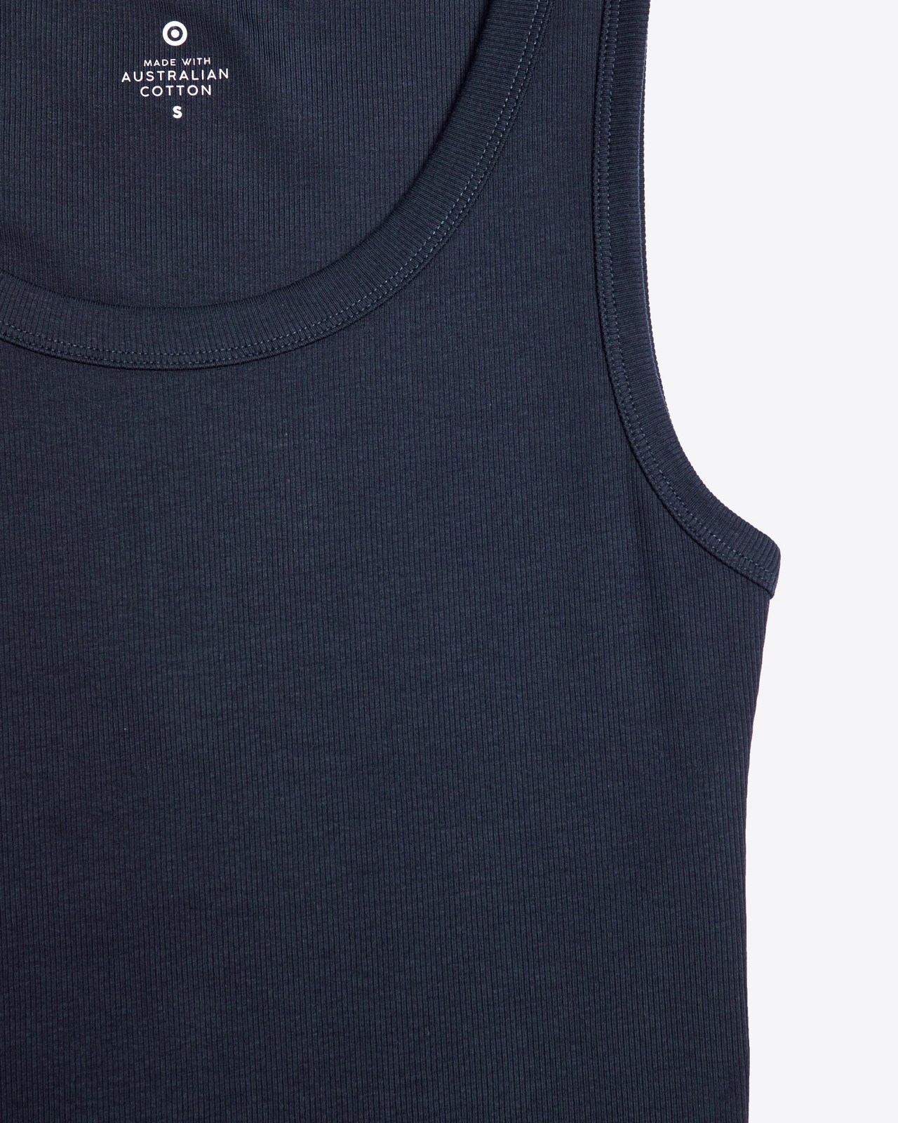 AUSTRALIAN COTTON FITTED RIB TANK