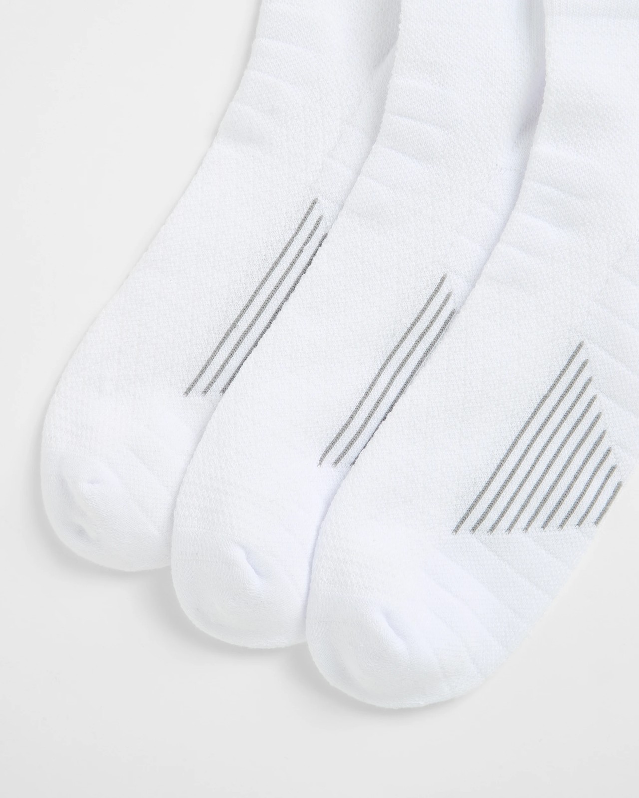 Maxx Australian Cotton Blend 3 Pack Performance Quarter Crew Socks - White 2 of 3