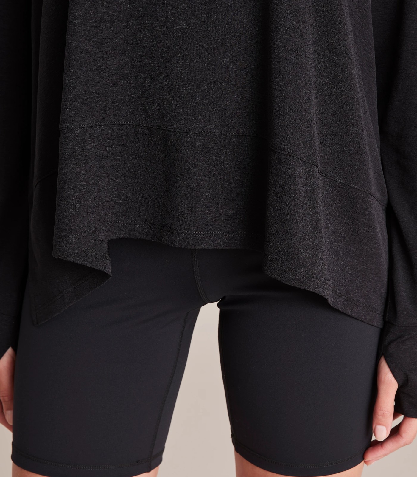 Black flowy best sale sleeve top