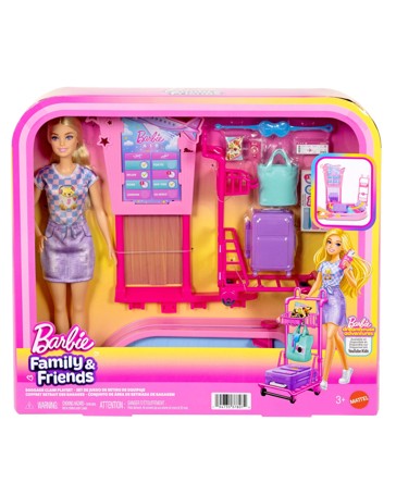 Barbie ‘Malibu’ Travel Doll Baggage Claim Playset & Accessories