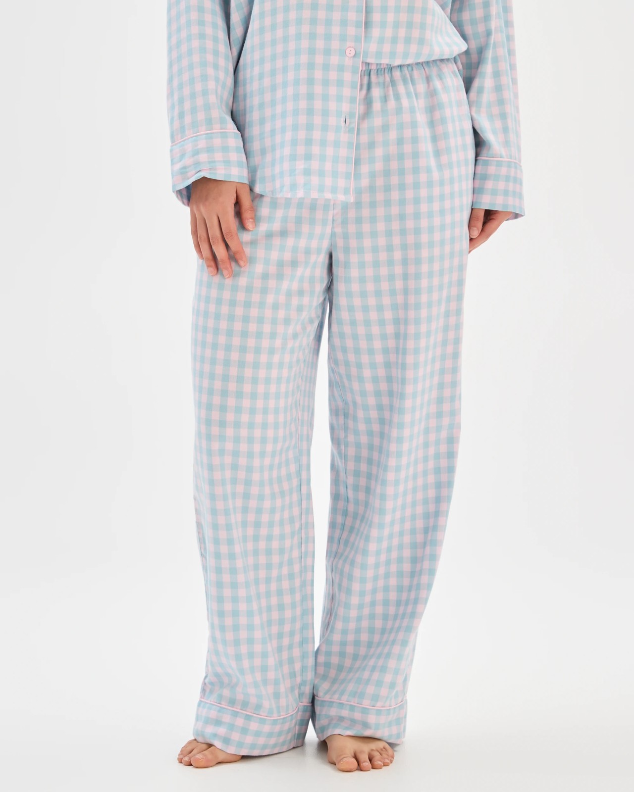 Full Length Pyjama Pants - Blue Gingham 4 of 5