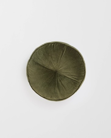 Lacy Velvet Round Cushion