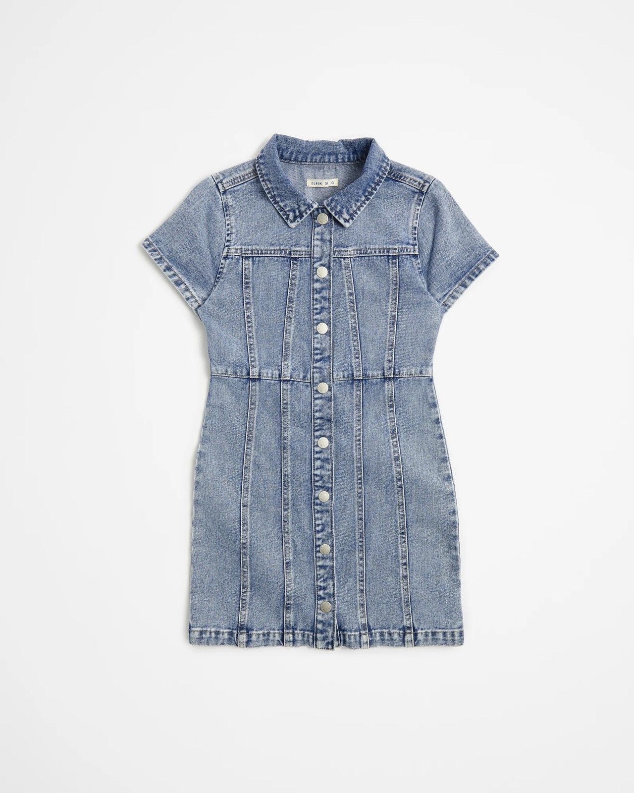 Denim button best sale through dress