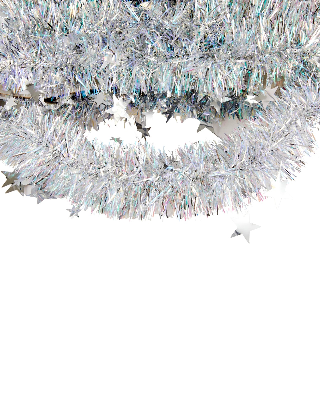 Anko 6m Iridescent Star Christmas Tinsel 2 of 4