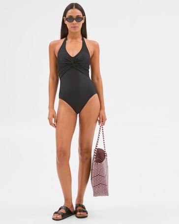 Shape Your Body Resort Twist Front Smooth One Piece Swim Suit
