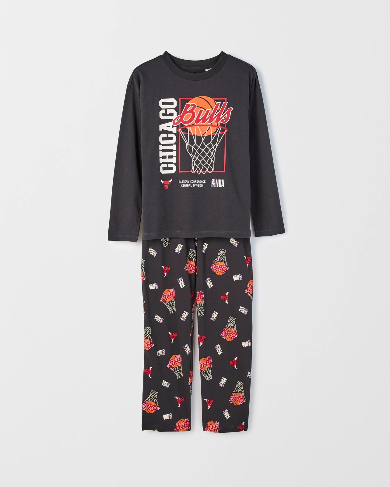 NBA Australian Cotton Jersey Older Boys Oversized Pyjama Set - NBA Bulls 4 of 6