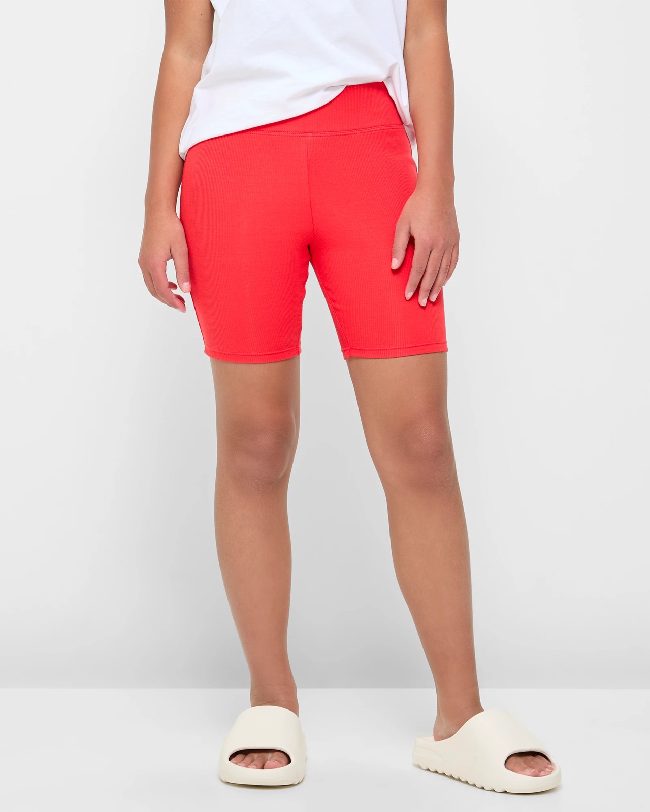 Bike shorts red online