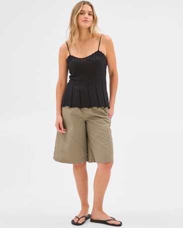 Lily Loves Australian Cotton Pleat Knit Cami