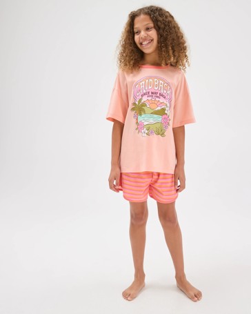 Australian Cotton Older Girls Jersey Pyjama Set