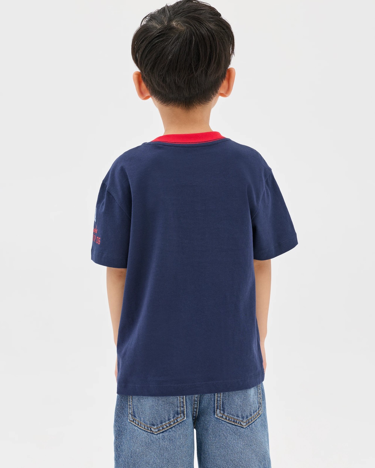 Australian Cotton Short Sleeve T-Shirt - Navy 6 of 6