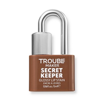 Trouble Maker Secret Keeper Glossy Lip Stain - Fess Up Latte Nude