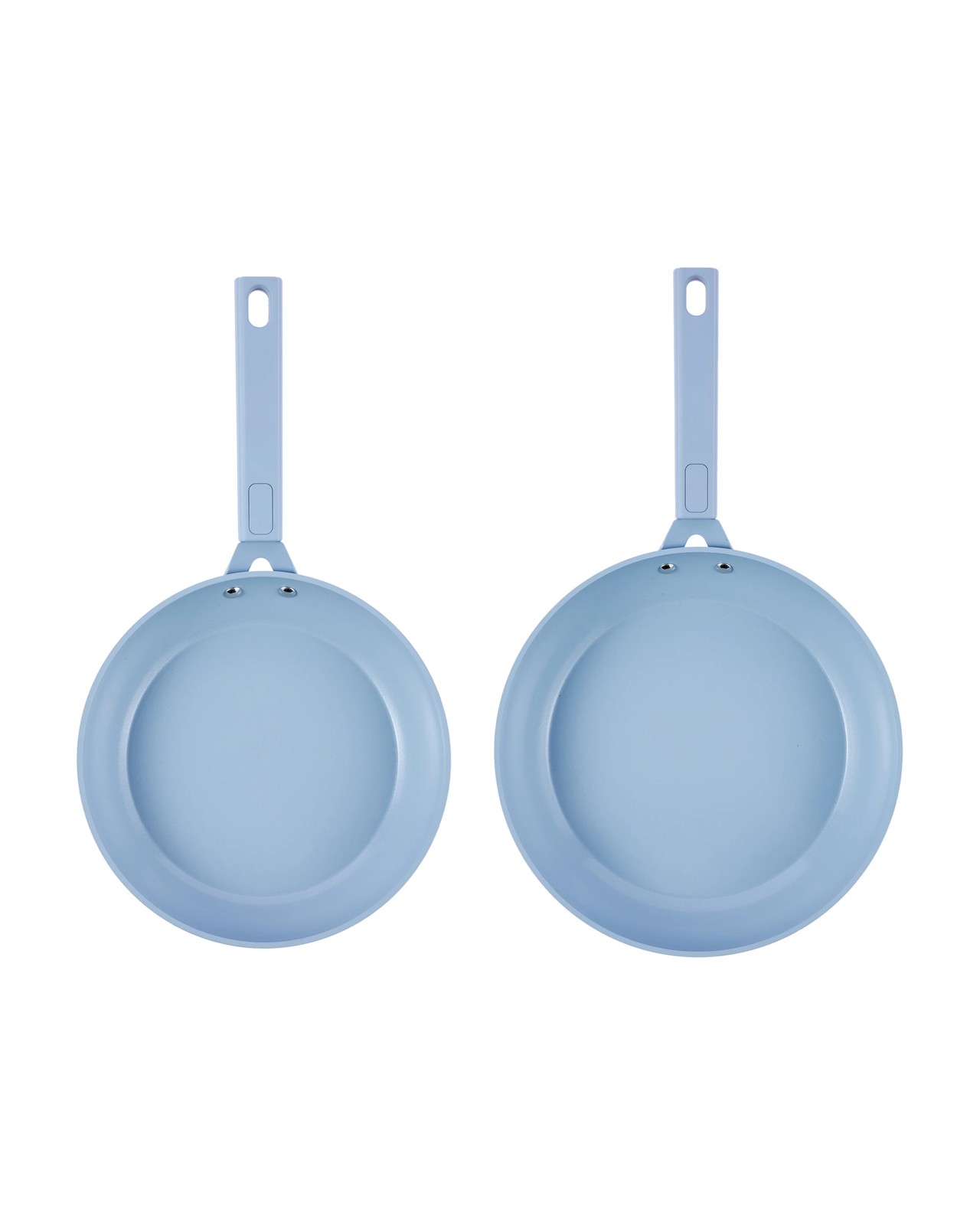 Anko 2 Pack Ceramic Coated Non Stick Fry Pans - Blue 2 of 5