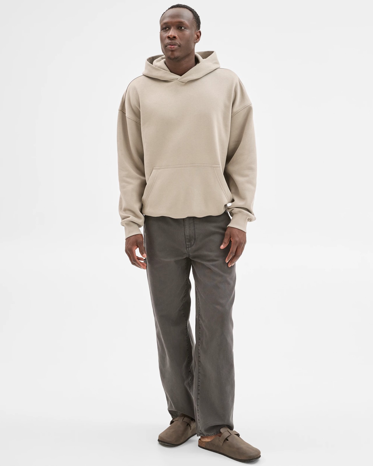 Commons Australian Cotton Blend Heavyweight Oversized Hoodie - Elephant Grey 2 of 6