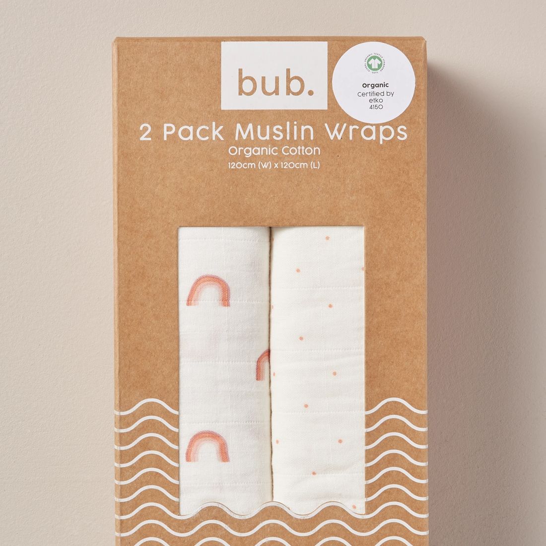 2 Pack bub. Organic Cotton Muslin Wraps Target Australia