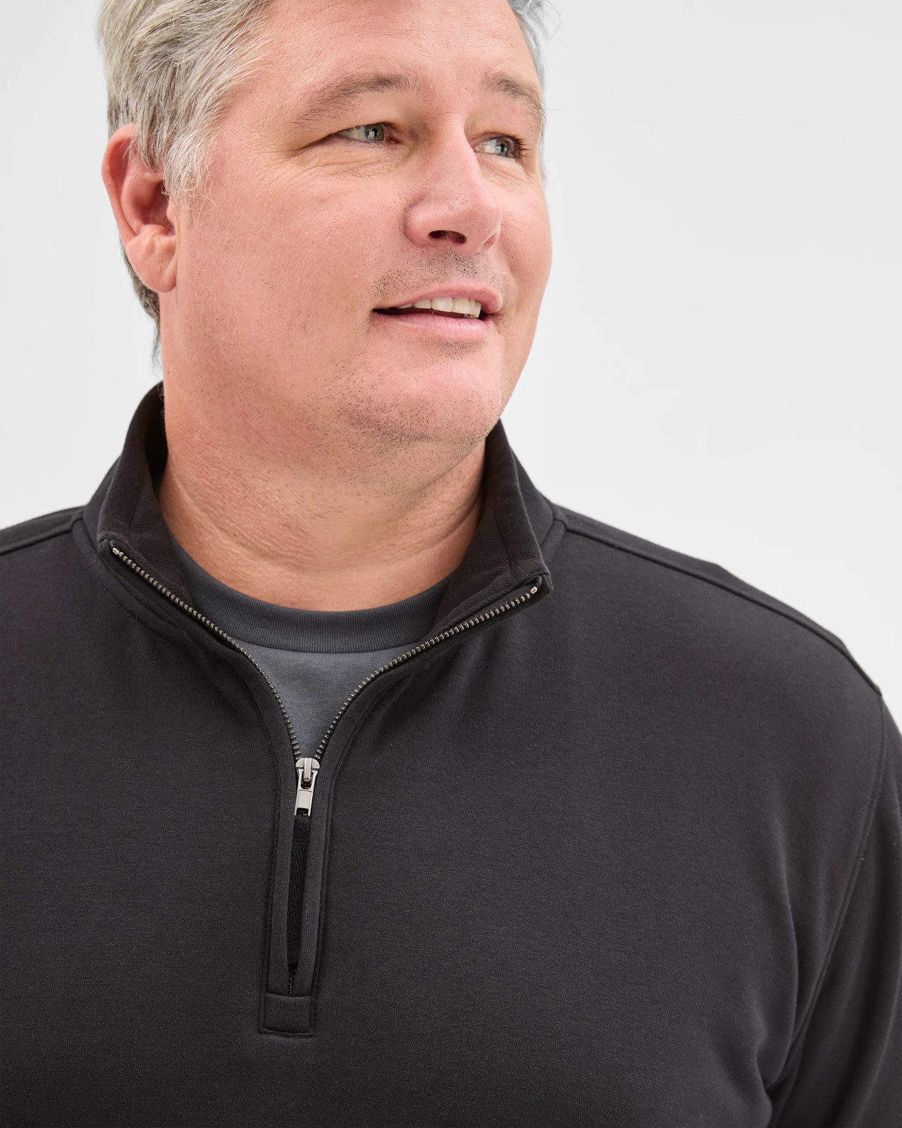 Plus Size Australian Cotton Blend 1/2 Zip Jumper 4 of 5