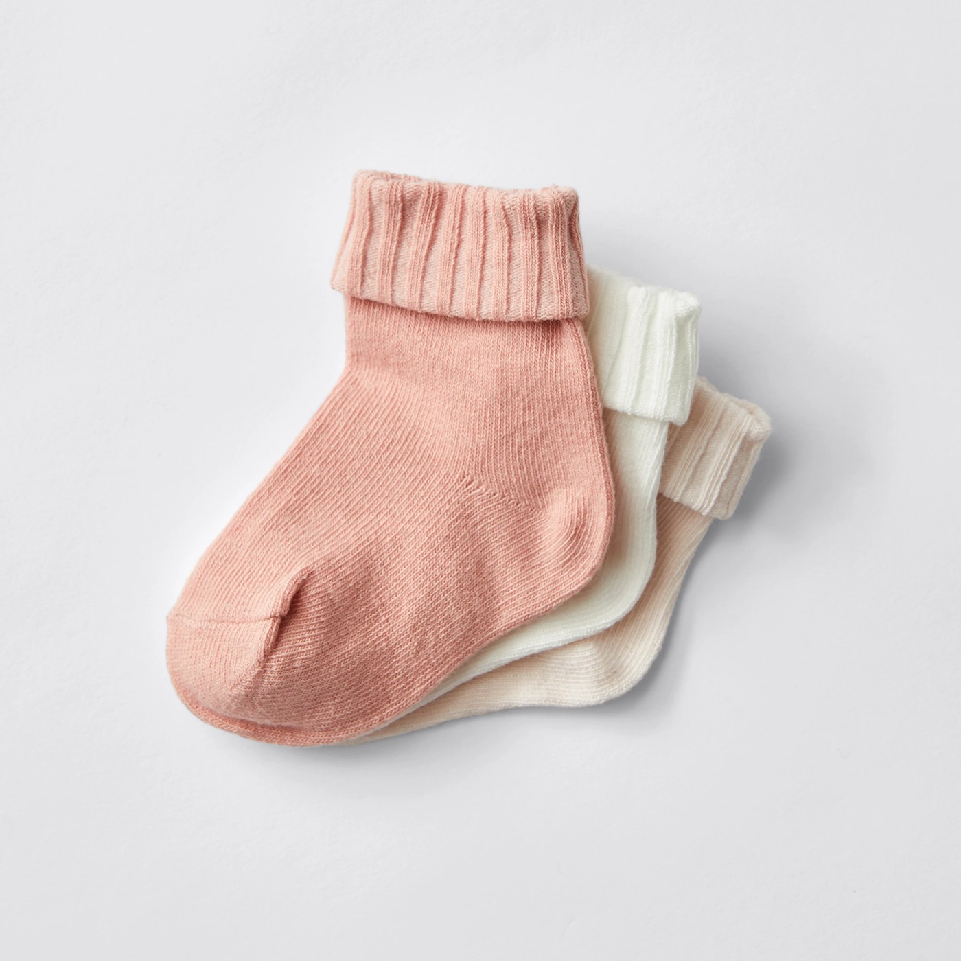 Baby Organic Cotton 3 Pack Socks 3 of 3