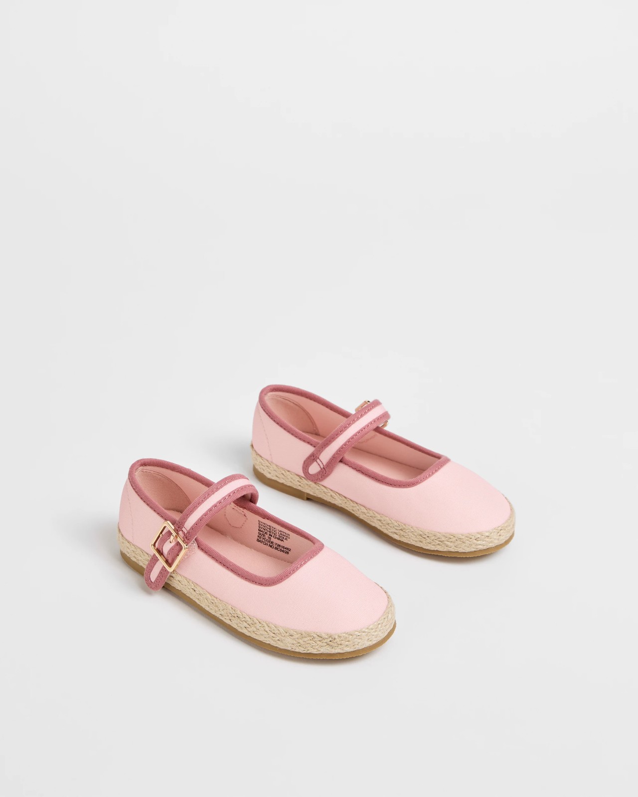 Mary Jane Espadrille Flats - Pink 2 of 3