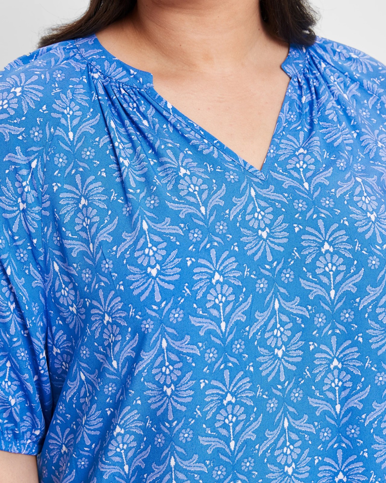 Curve VNeck Puff Sleeve Blouse Target Australia