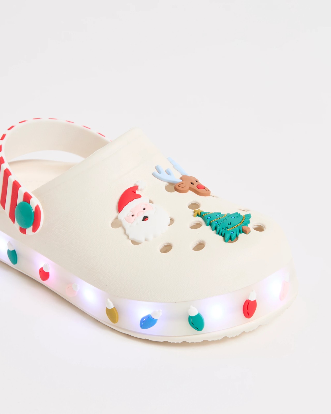Kids Light-Up Christmas Clogs 3 of 4