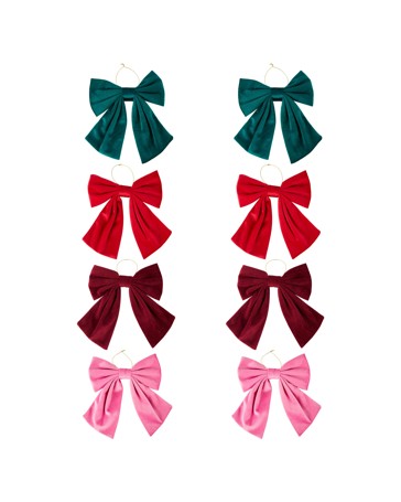 Anko 2 Pack Medium Velvet Bows - Assorted