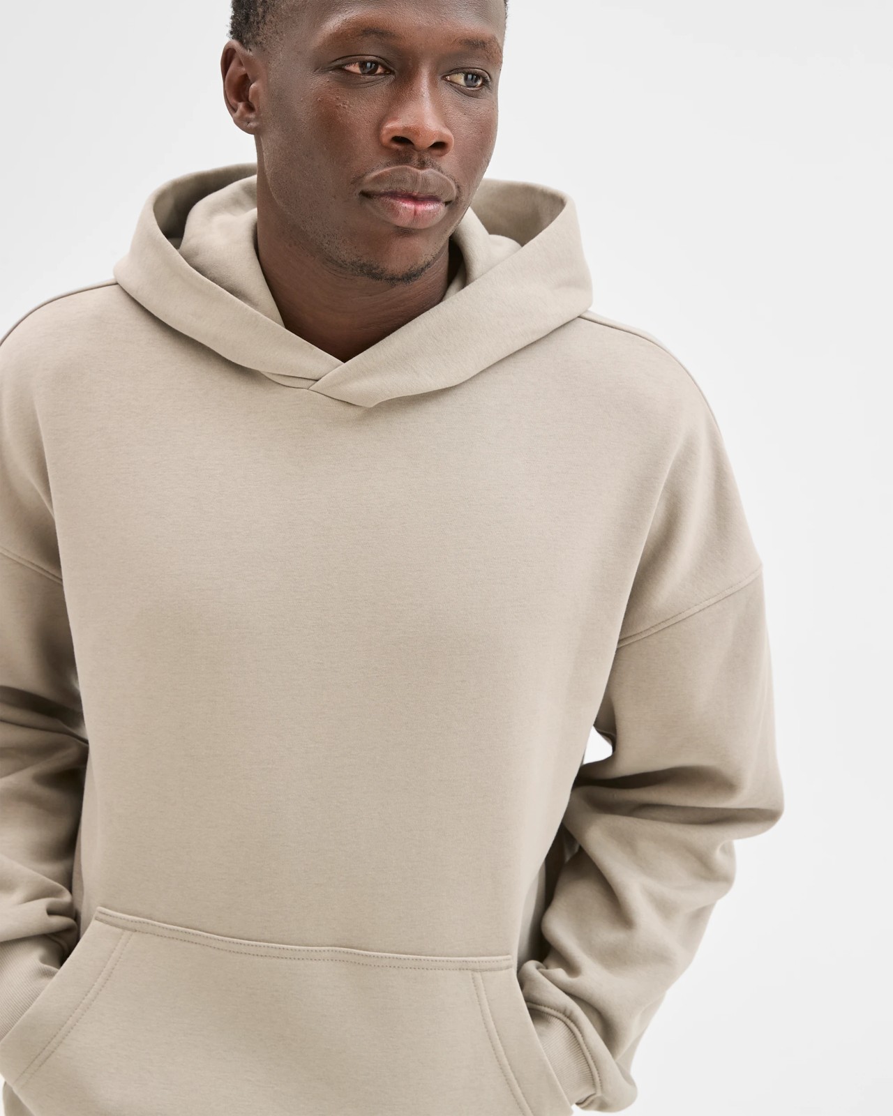 Commons Australian Cotton Blend Heavyweight Oversized Hoodie - Elephant Grey 4 of 6