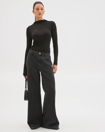 Lily Loves Mock Neck Long Sleeve Top