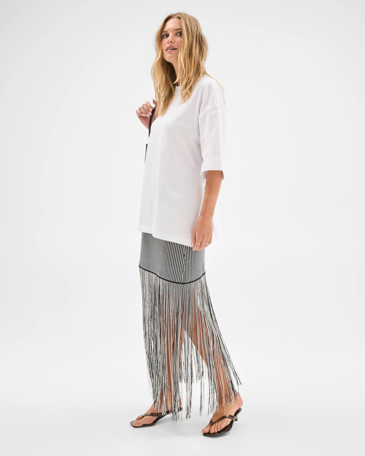 Lily Loves Fringe Midi Skirt 2 of 5