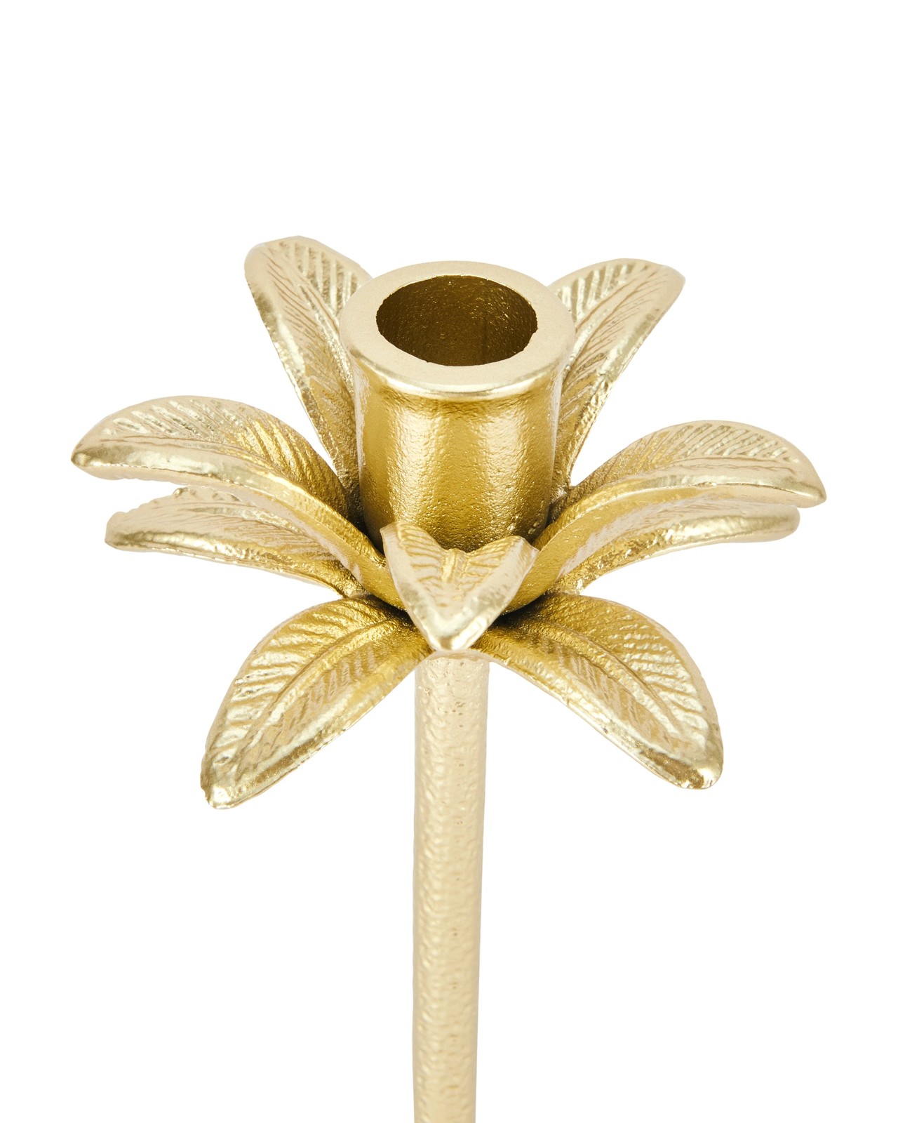 Anko Brass Look Palm Taper Candle Holder 3 of 5