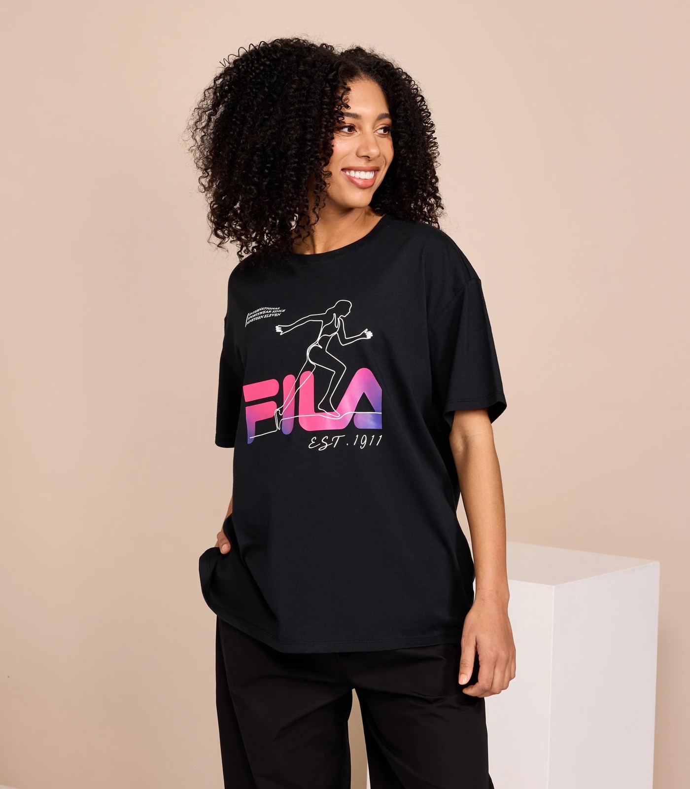 Fila printed logo tee best sale