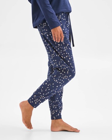 Australian Cotton Printed Sleep Joggers