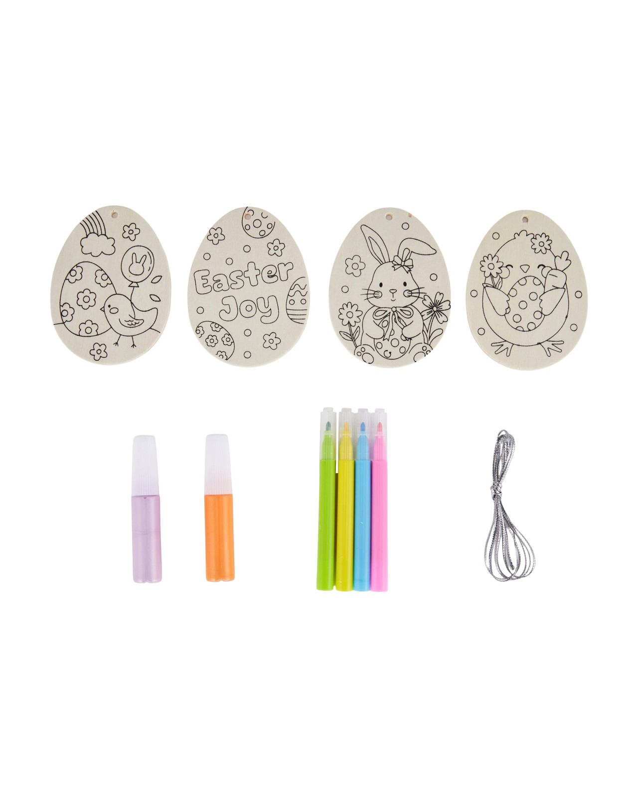 Anko 11 Piece Colour Your Own Wooden Eggs 2 of 2