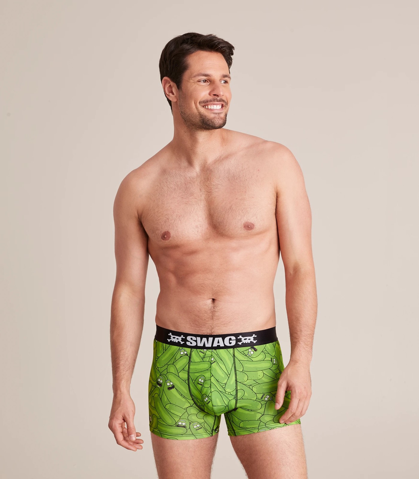 Rick and Morty Pickle Rick All Over Print Boxer Briefs