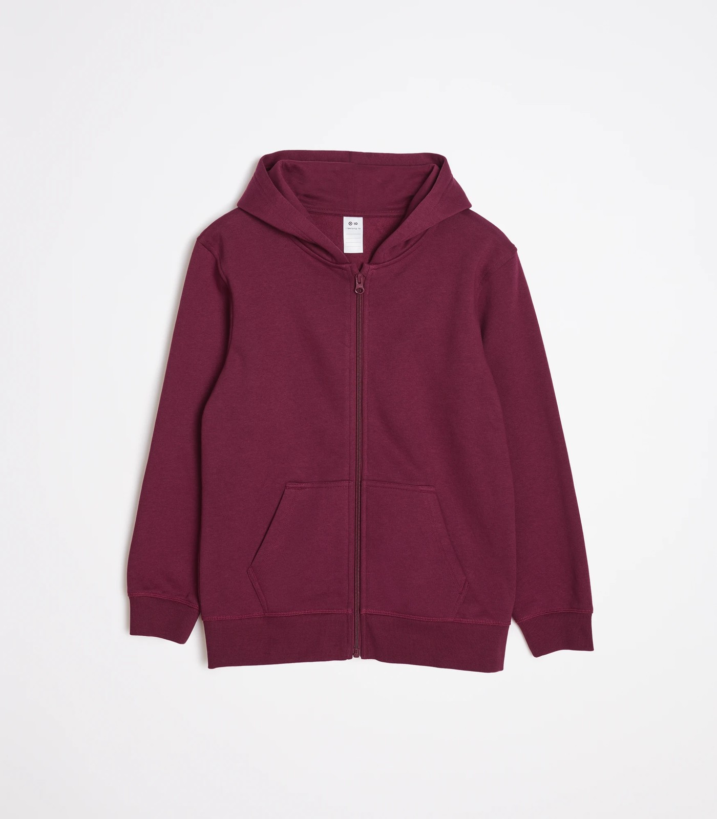 Burgundy zip up outlet sweater