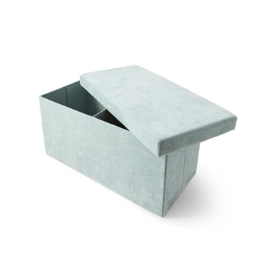 Anko Rectangle Storage Ottoman - Blue