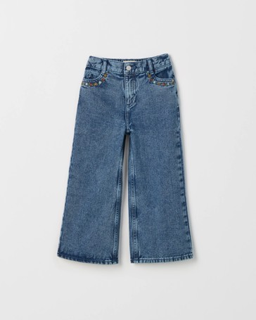 Wide Leg Denim Jeans