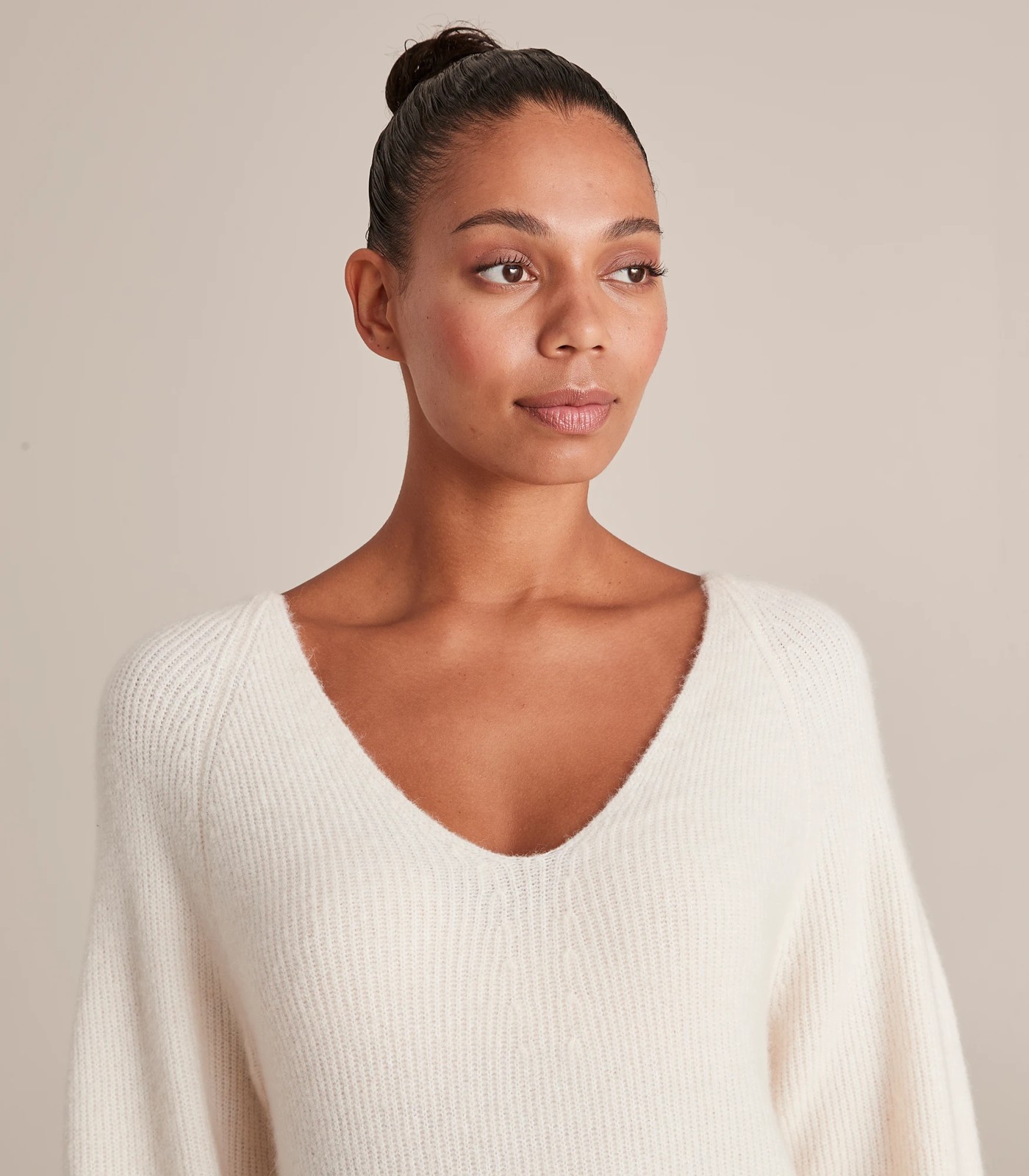 Preview VNeck Puff Sleeve Knit Jumper Target Australia