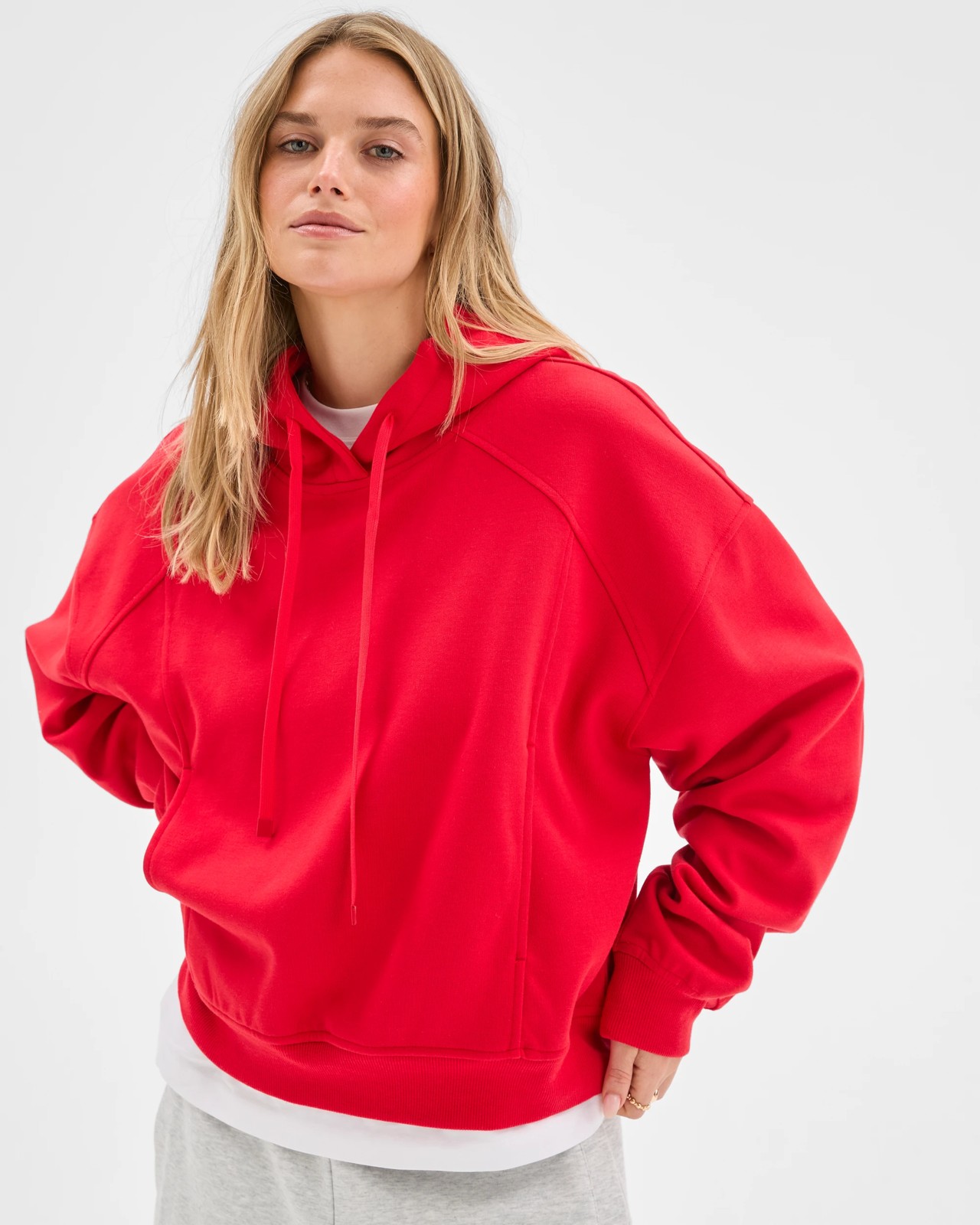Lily Loves Panelled Hoodie - Flame 5 of 5