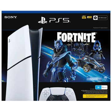 PlayStation 5 Console Digital Edition Fortnite Cobalt Star Bundle